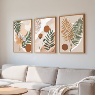 Abstract Botanical Set – Japandi Wall Art