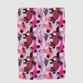 Abstract Botanics Golf Towel