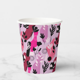 Abstract Botanics Paper Cups
