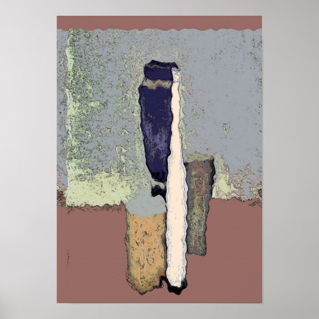 Abstract Bottles Still Life Poster (Front)