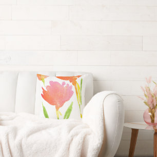 Abstract Bouquet of Mixed Flowers 2 Cushion