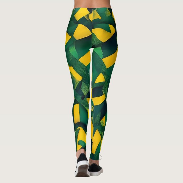 Abstract Brazilian pattern Leggings (Back)