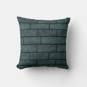 Abstract bricks wall stone ornamental print loft d cushion