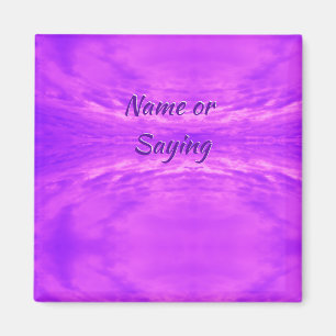 Abstract Bright Lilac Clouds Photo Magnet