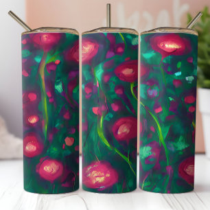 Abstract bright red roses custom