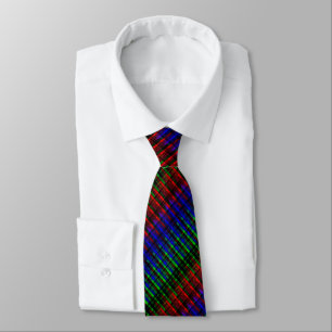 Abstract, bright, summer, elegant, plaid, multicol tie