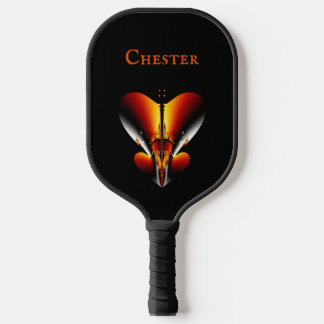 Abstract Bronze Shield Personal Pickleball Paddle