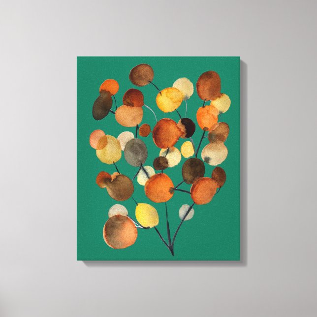 Abstract brown Autumn Earth Tree art Canvas Print (Front)