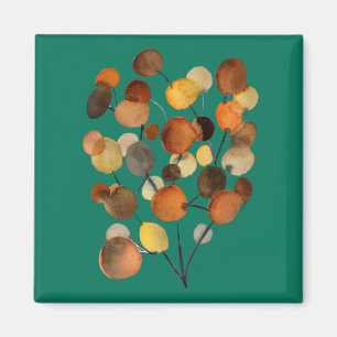 Abstract brown Autumn Earth Tree art Magnet