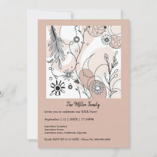 Abstract Brown Boho Minimalist Aesthetic