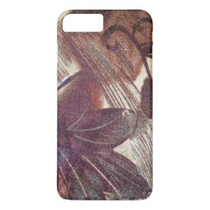 Abstract Brown Floral Design 1 Case-Mate iPhone Case