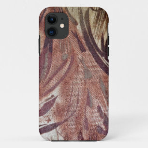Abstract Brown Floral Design 2 Case-Mate iPhone Case