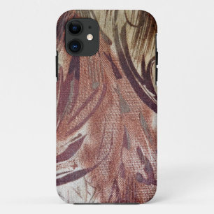 Abstract Brown Floral Design 2 Case-Mate iPhone Case