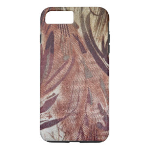 Abstract Brown Floral Design 2 Case-Mate iPhone Case