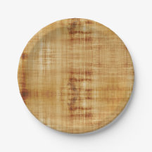 Abstract, Brown Paper Plate
