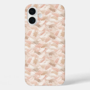 Abstract Brush Stroke Pattern iPhone 16 Plus Case