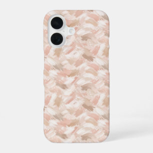 Abstract Brush Stroke Pattern iPhone 16 Case