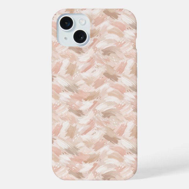 Abstract Brush Stroke Pattern iPhone Case (Back)