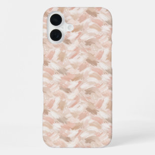 Abstract Brush Stroke Pattern iPhone 16 Plus Case