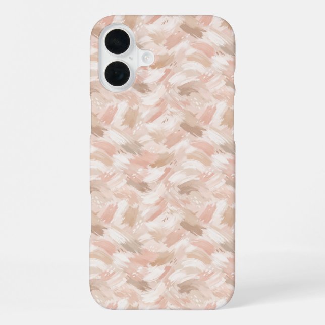 Abstract Brush Stroke Pattern iPhone Case (Back)
