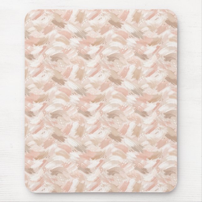 Abstract Brush Stroke Pattern Mouse Pad (Front)
