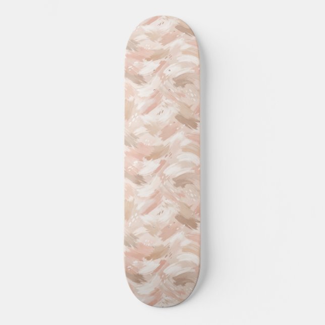 Abstract Brush Stroke Pattern Skateboard (Front)