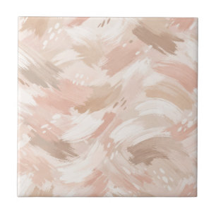 Abstract Brush Stroke Pattern Tile