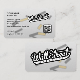 Abstract Brush Strokes Business Card Background