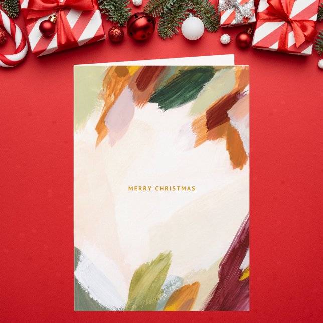 Abstract Brush Strokes Christmas Card (Creator Uploaded)