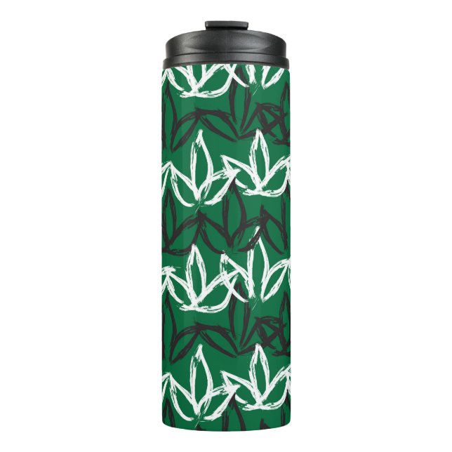 Abstract Brush Strokes Seamless Pattern,  patterns Thermal Tumbler (Front)