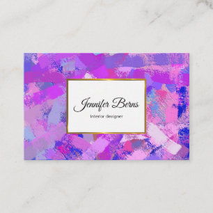 Abstract Brush Strokes texure. Business Card