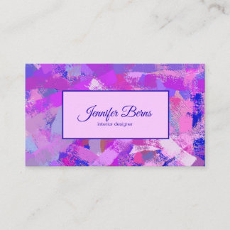 Abstract Brush Strokes texure. Business Card
