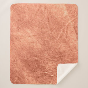 Abstract brushed copper surface metallic texture. sherpa blanket