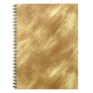 Abstract Brushed Gold Texture Notebook