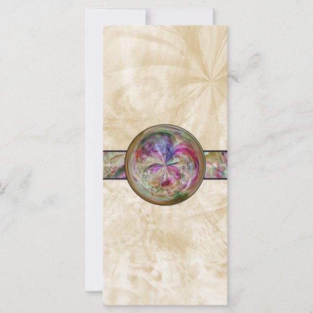 Abstract Bubble Mandala With Ribbon (Front)