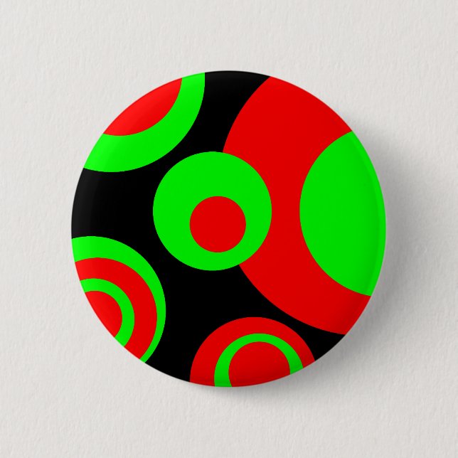 Abstract Bubbles 01 6 Cm Round Badge (Front)
