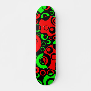 Abstract Bubbles 02 - V2 - Retro Skateboard