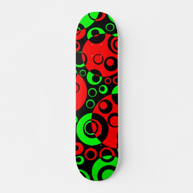 Abstract Bubbles 02 - V2 Skateboard (Front)
