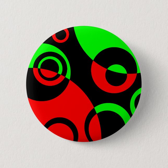 Abstract Bubbles 07 6 Cm Round Badge (Front)
