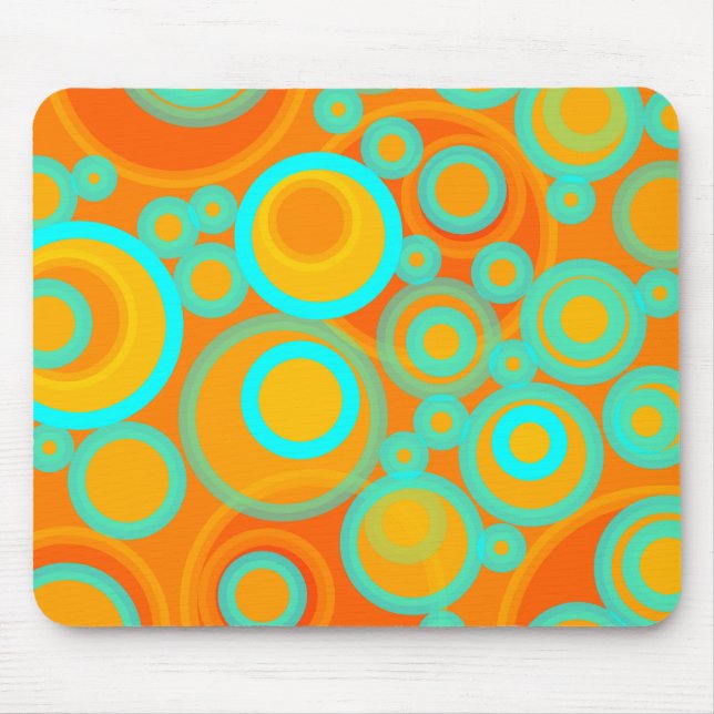 Abstract Bubbles Mouse Pad (Front)