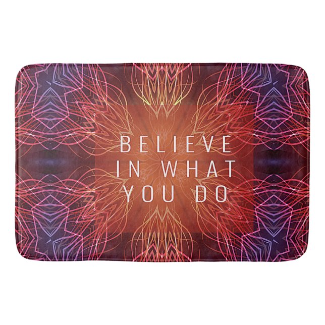  Abstract Burst of Multi-Coloured Large Bath Mat (Front)