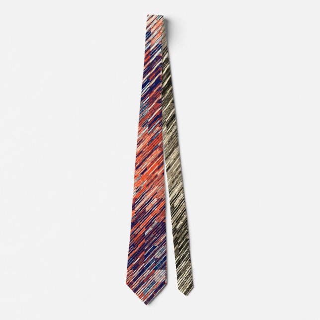 Abstract business tie with diagonal lines (Front)