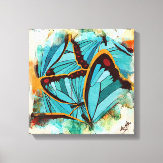 Abstract Butterflies 1 Canvas Print