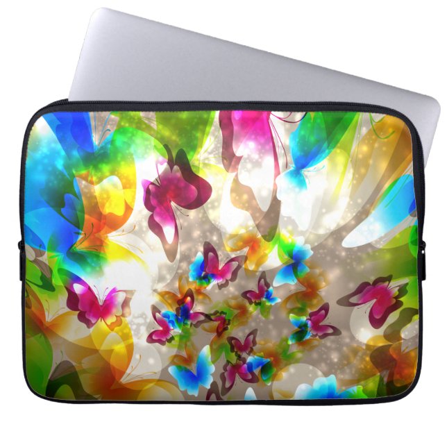 Abstract Butterflies Laptop Sleeve (Front)
