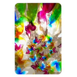Abstract Butterflies Magnet