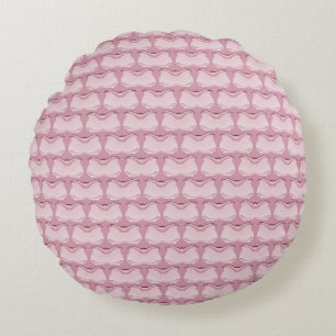 Abstract Butterflies Round Cushion