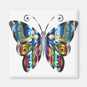 Abstract Butterfly 1 Magnet