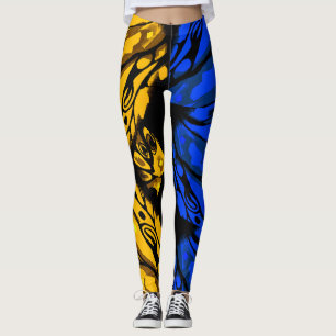 Abstract Butterfly 2 colours Leggings