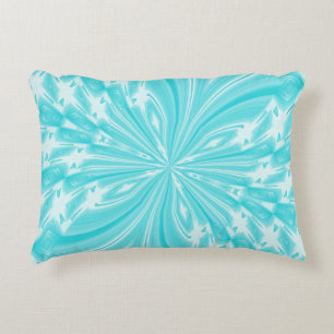 Abstract Butterfly Aqua Accent Pillow