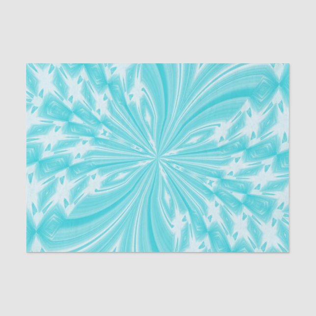 Abstract-Butterfly-AQUA-TISSUE WRAP PAPER (Front)